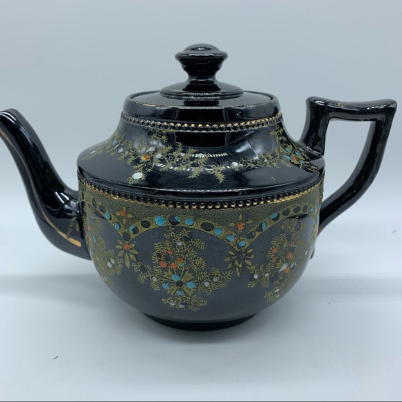 Antique pre-1910 English Black Teapot - Picture 6 of 10